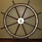 Штурвал корабельный антикварный