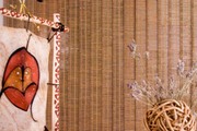 Вертикальные жалюзи из бамбука и джутовой ткани. Симферополь, Крым
