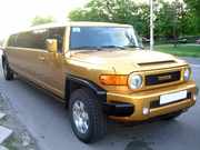 Золотой Лимузин класса Хаммер! Toyota FJ-Cruiser аренда авто на свадьбу, девичник, Юбилей, выпускной.
