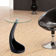 Стол Перла, диаметр 60 см, пластик, стекло