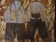 Продам костюмчики рубашка/брюки для двойни.