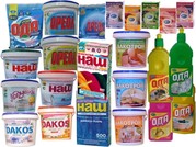 Безфосфатные стиральные, моющие и чистящие средства Дакос